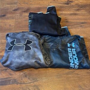 Lot of 3 Boys Under Armour Hoodies (2) YL (1) YXL